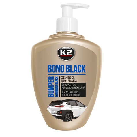 K2 Bono Black – čiernidlo na plasty 500ml