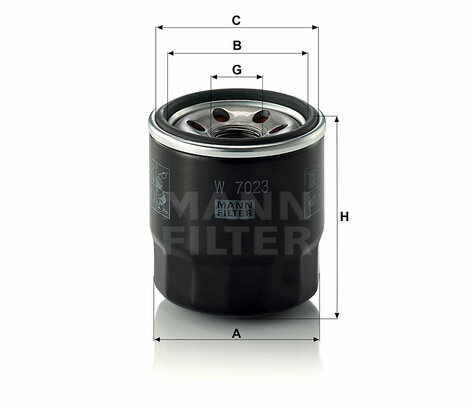 Olejový filter Mann Filter W 7023