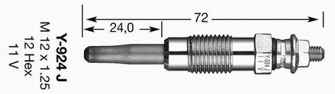 Žeraviaca sviečka NGK Y924J (7906)